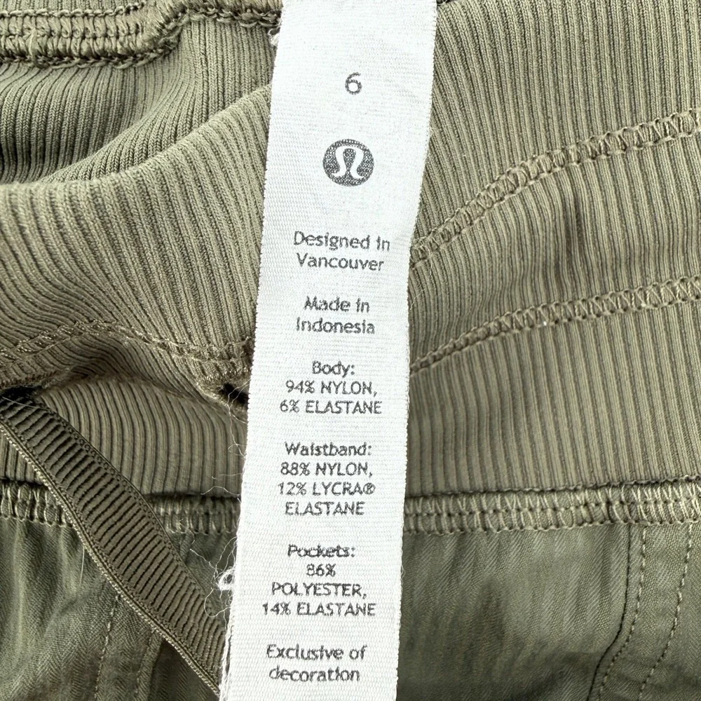 Lululemon Dance Studio Mid-Rise Jogger Carob Brown Green Women 6 Active W5ENMS